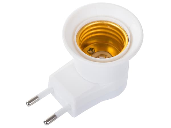 Eluttag Adapter för Glödlampa - E27