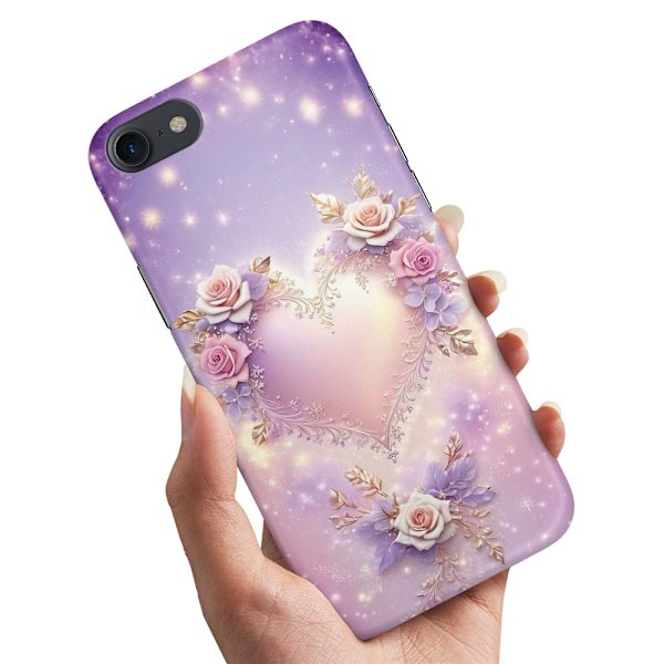 Deksel / Mobildeksel til iPhone 5 / 5S / SE - Heart