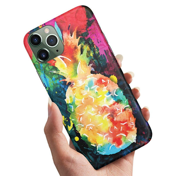iPhone 11 Pro Max - Deksel/Mobildeksel Regnbue Ananas