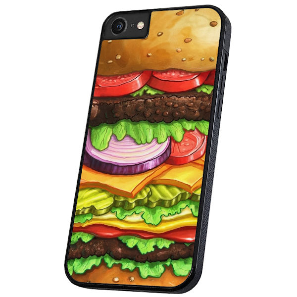 iPhone 16e/17e - Deksel/Mobildeksel Hamburger
