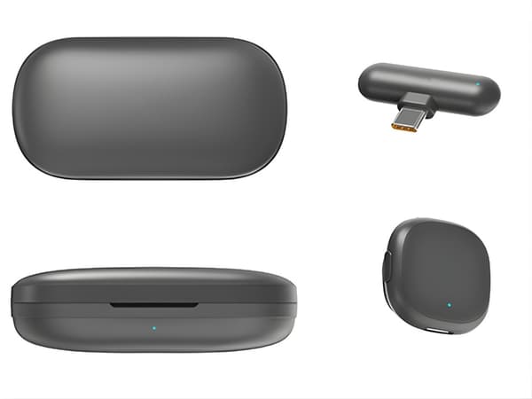 Trådlös lavalier mikrofon 2 st för iPhone mobil eller dator USB-C
