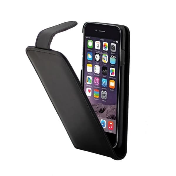 iPhone 7/8 Plus - Flipfodral med Kortfack - Svart Svart