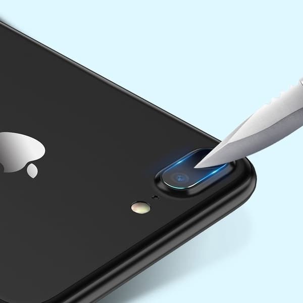 2 kpl iPhone 7/8 Plus - Näytönsuoja Kamera - Karkaistua Lasia Transparent