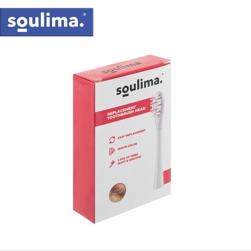 Tandborsthuvud för Soulima X800 - 2-Pack Vit