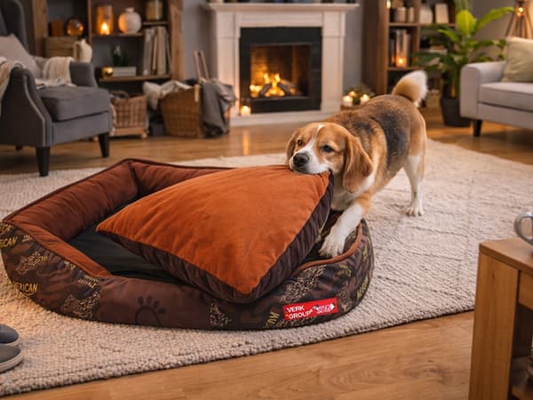 Hundbädd soffa medium Brown