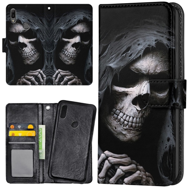 Huawei Y6 (2019) - Mobilcover/Etui Cover Grim Reaper