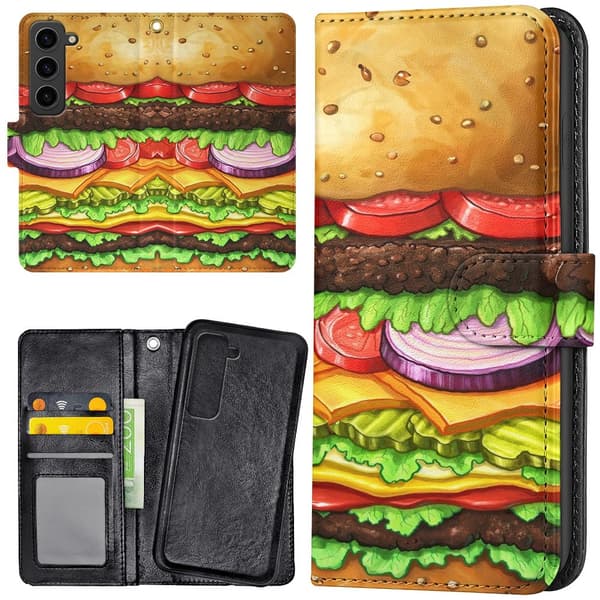 Samsung Galaxy S23 Plus - Lommebok Deksel Hamburger