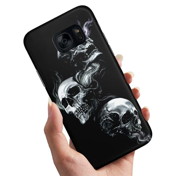 Deksel / Mobildeksel til Samsung Galaxy S7 Edge - Skulls