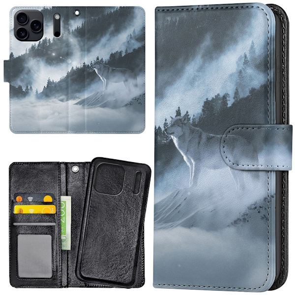 iPhone 17 Pro - Lommebok Deksel Arctic Wolf