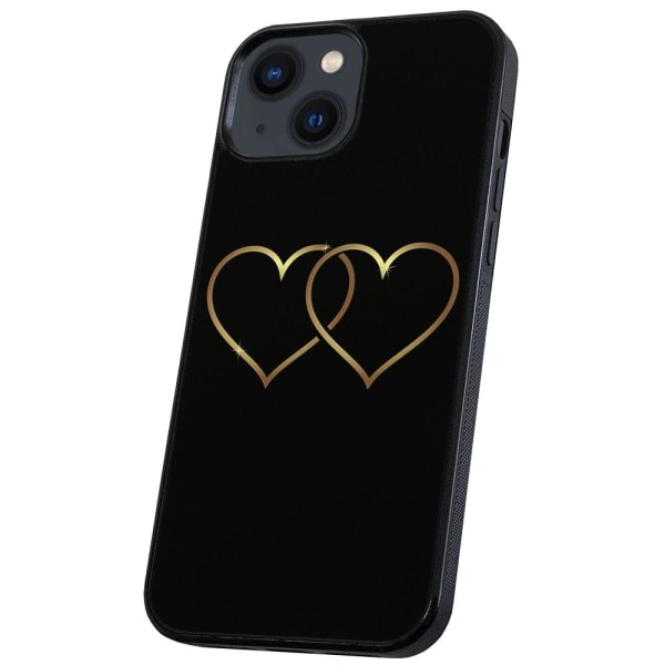 iPhone 14 - Cover/Mobilcover Double Hearts