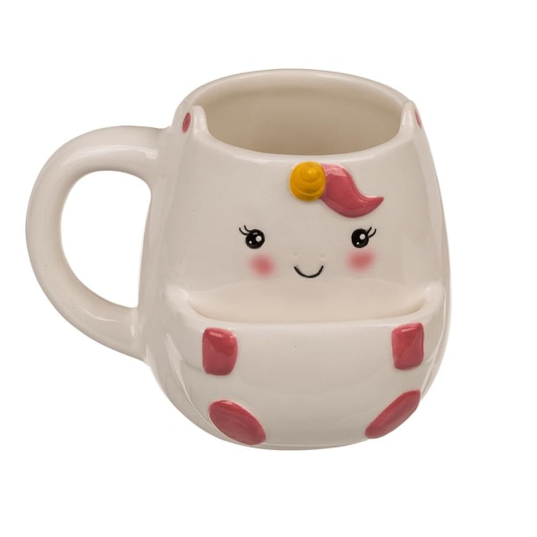 Cookie mug Unicorn / Krus med rom for småkaker - Unicorn White