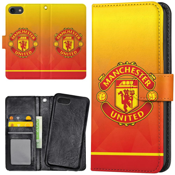 iPhone 7/8/SE - Lommebok Deksel Manchester United
