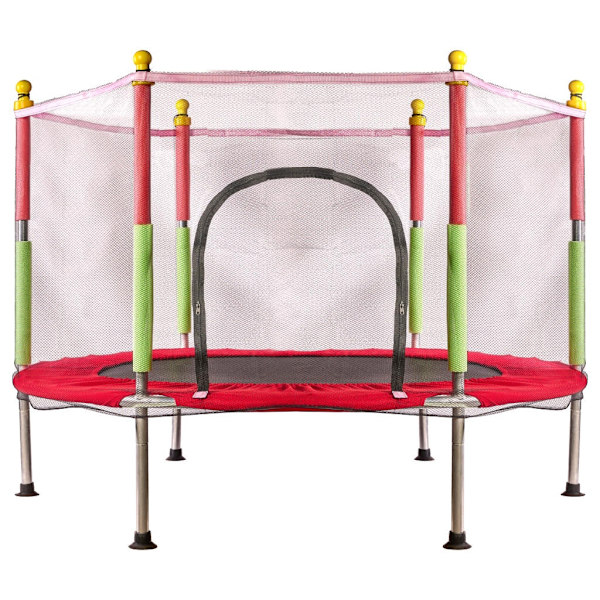 Studsmatta med Skyddsnät - 140 cm