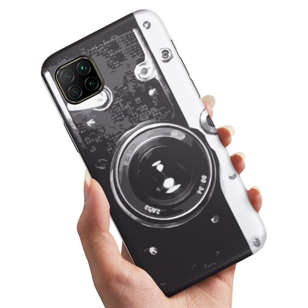Huawei P40 Lite - Cover / Mobilcover Retro Kamera