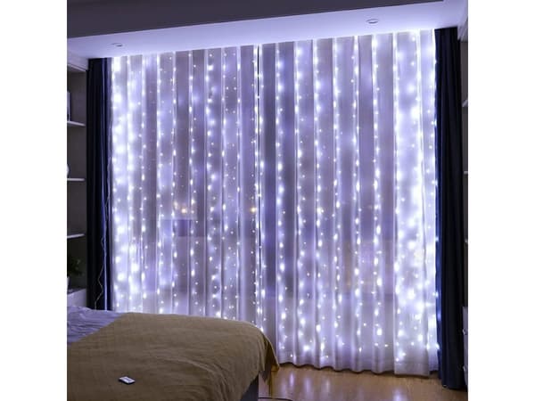 Mikro gardin 300 led berusad 3x3 hänglampor