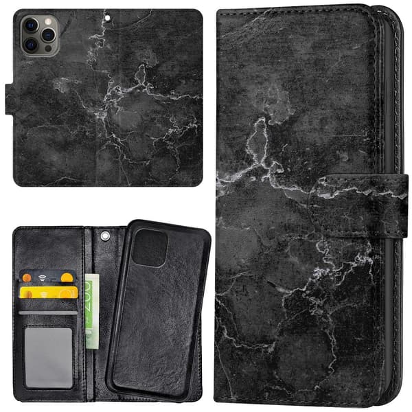 iPhone 16 Pro - Lommebok Deksel Marmor