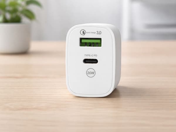 20W USB & USB-C väggladdare + 3-i-1 kabel iPhone
