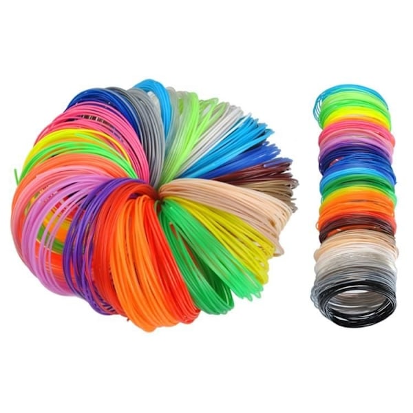 30-Pack - PLA Filament till 3D printer - 1,75mm x 5m multifärg