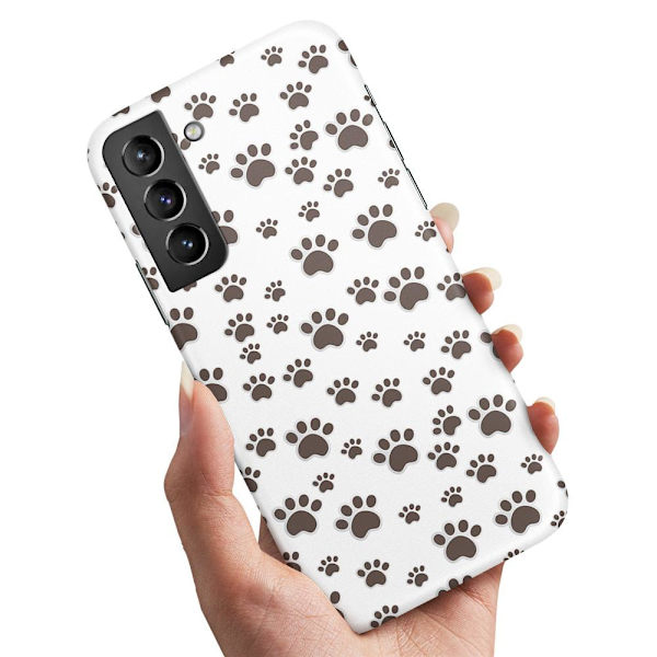 Samsung Galaxy S21 FE 5G - Skal/Mobilskal Paw Pattern multifärg