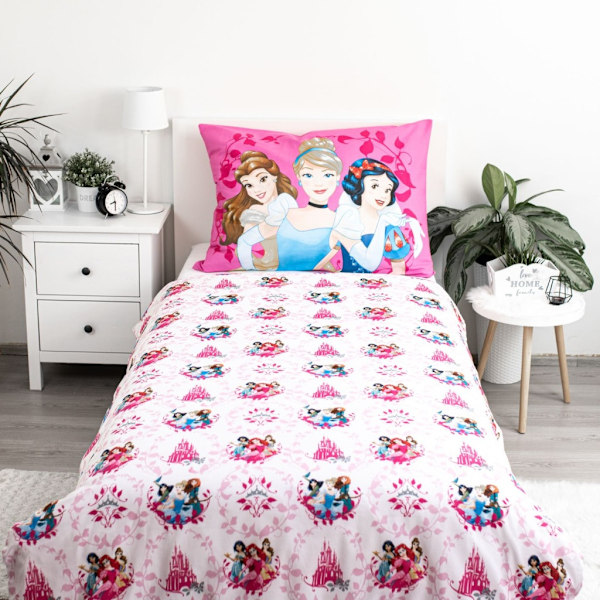 Disney Princess hjärt-sängkläder set 140×200 cm, 70×90 cm