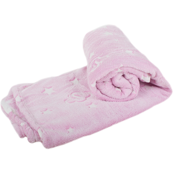 Itsevalaisevilla Tähdillä Varustettu Huopa - 150x180cm Pink