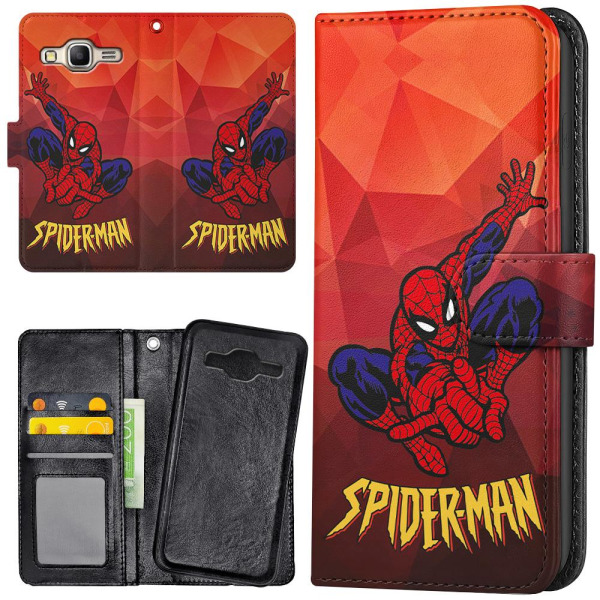 Samsung Galaxy J3 (2016) - Lommebok Deksel Spider-Man