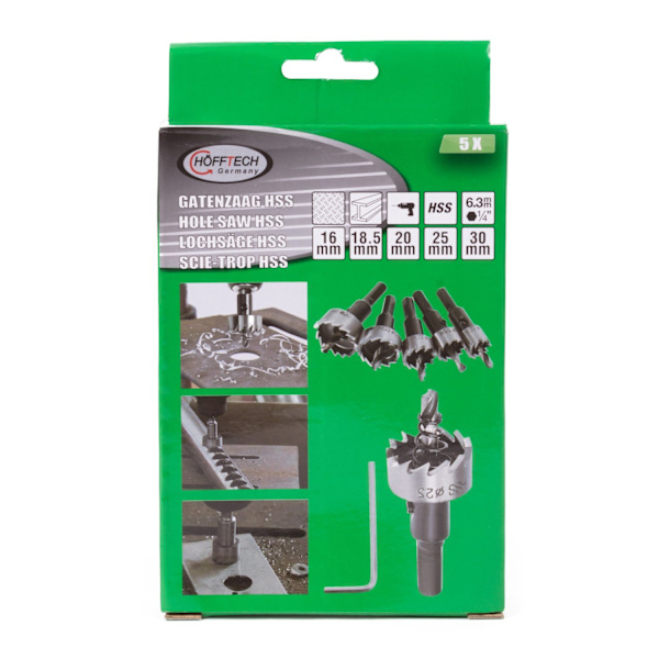 Hålsågset HSS 10 delar 16–30 mm proffs