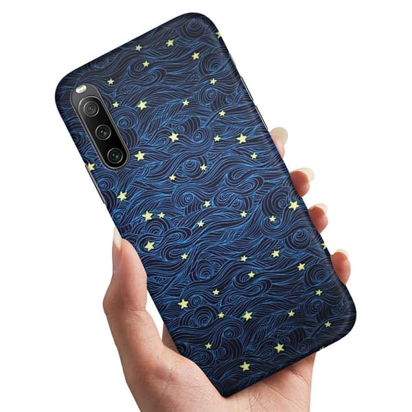 Deksel / Mobildeksel til Sony Xperia 10 IV - Stjernemønster