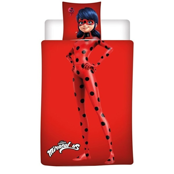 Miraculous Ladybug sängkläder, täcköverdrag 140×200 cm, 65×65 cm