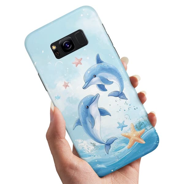 Deksel / Mobildeksel til Samsung Galaxy S8 - Dolphins