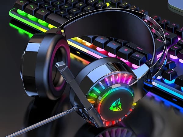 Gamingheadset RGB 7.1 - Trådbundet med mikrofon