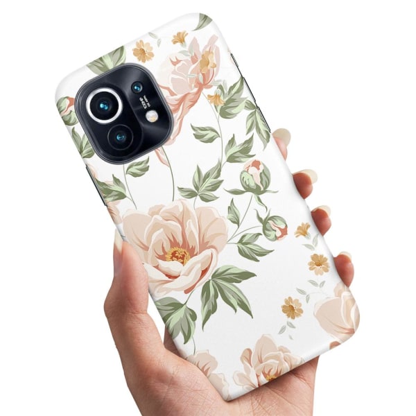 Xiaomi Mi 11 - Cover/Mobilcover Blomstermønster