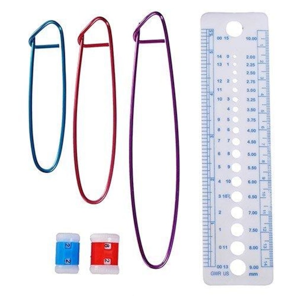50-Delar - Hæklset / Startkit Hækling - Hæklenåle / Markører Multicolor
