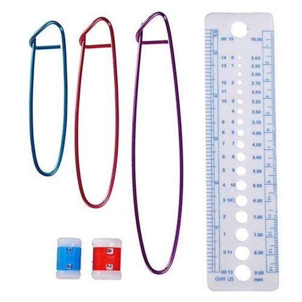50-Osa-Virkkuusetti/Aloituspakkaus Virkkaus-Virkkuukoukut/Merkit Multicolor
