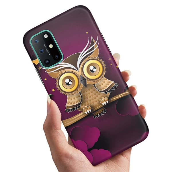 Skal / Mobilskal till OnePlus 8T - Ljusbrun Uggla