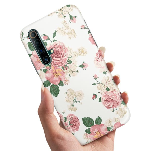 Deksel / Mobildeksel til Realme X50 - Retro Blomster