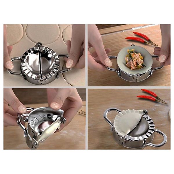 Dumplingsform / Form för Dumplings - Rostfritt stål Silver