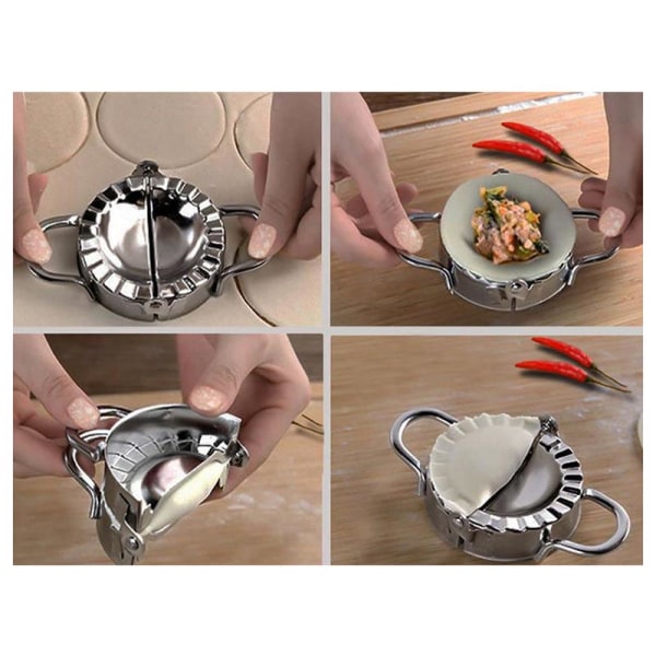 Dumplingsform / Form til Dumplings - Rustfrit stål Silver