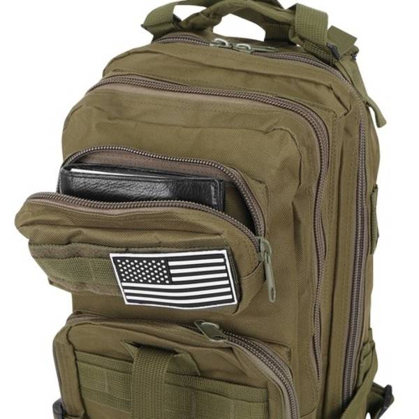 Militärväska / Ryggsäck i Nylon - 26 Liter Grön