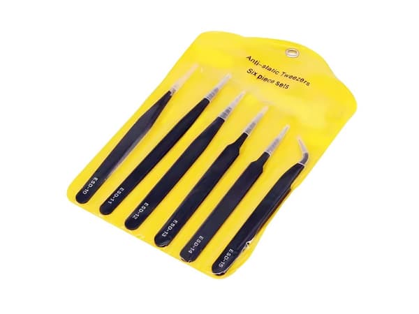 Pincettset antistatisk 6 delar