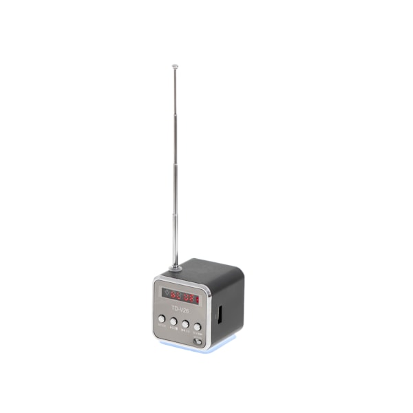 Uppladdningsbar bärbar radio med Bluetooth LCD-högtalare TD-V26