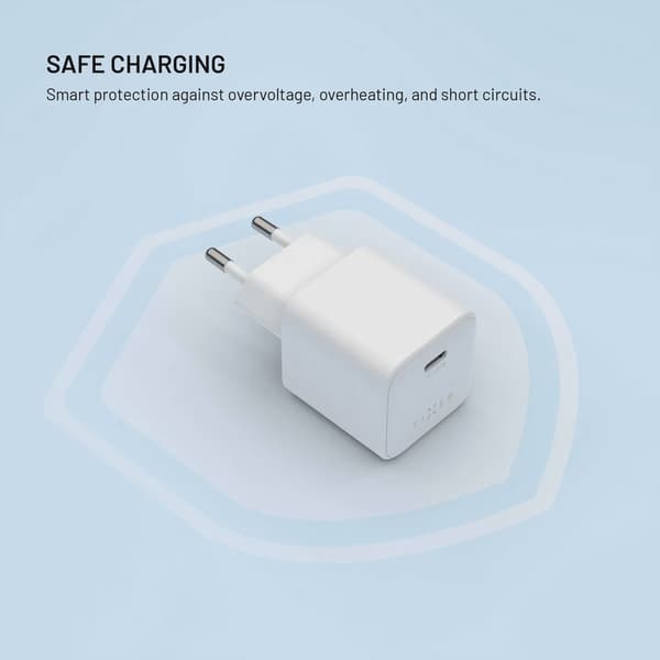 FIXED Mini GaN Väggladdarset 65W 2m Vit