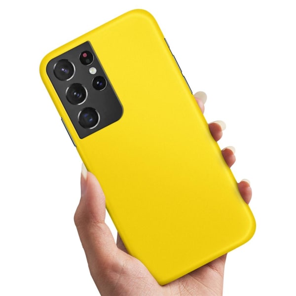 Samsung Galaxy S21 Ultra - Kuoret/Suojakuori Keltainen Yellow