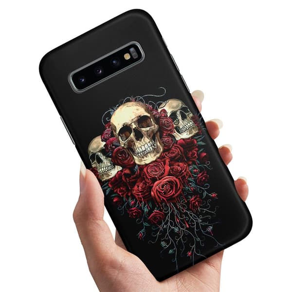 Deksel / Mobildeksel til Samsung Galaxy S10 - Skulls