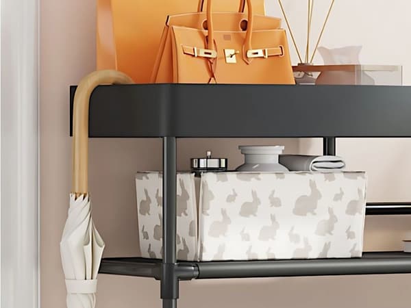 Skohylla 5 plan metall Black
