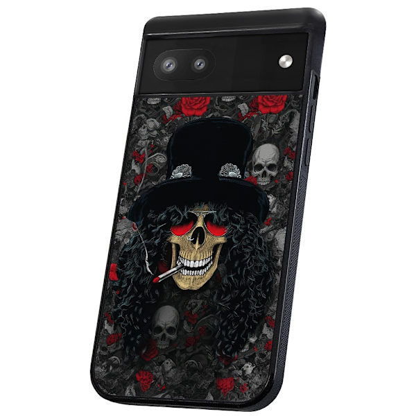 Google Pixel 6A - Deksel/Mobildeksel Slash Skull
