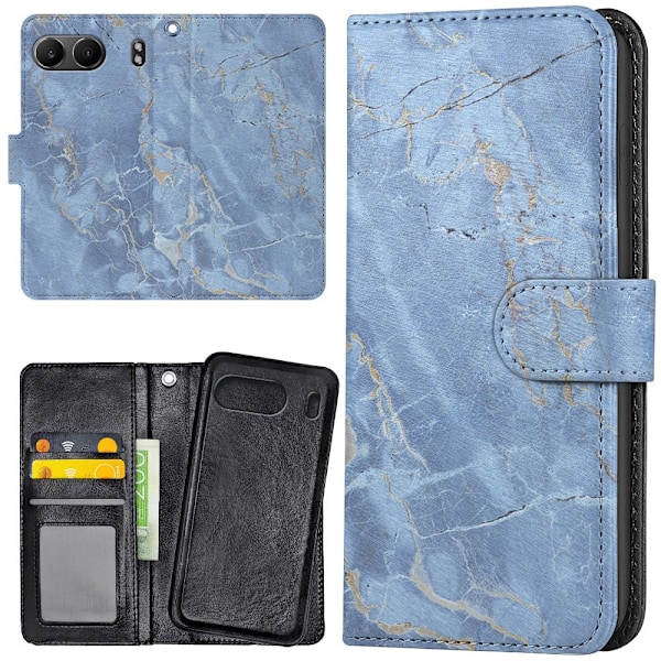 OnePlus Nord 4 - Lommebok Deksel Marmor