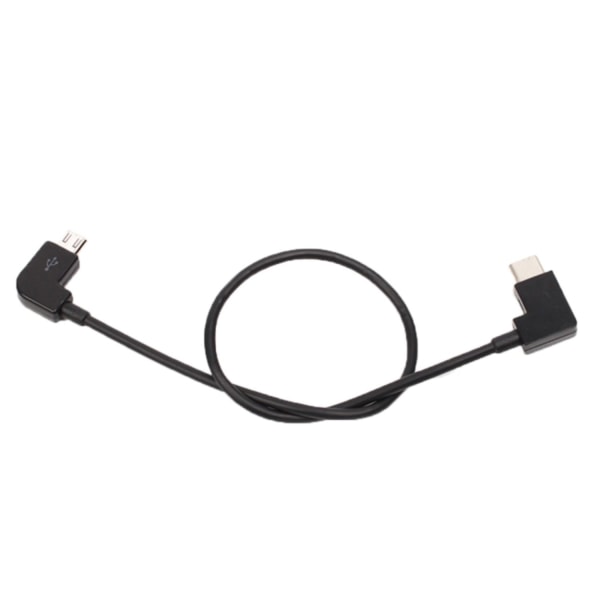 USB-C til Micro-USB for DJI Mavic Pro / Spark (30 cm) Black