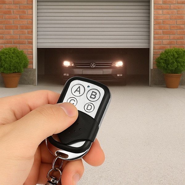Universal Kodklonare - Fjärrkontroll för garageport Svart