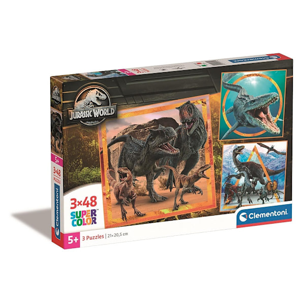 Jurassic World Allosaurus 3x48 delar pussel